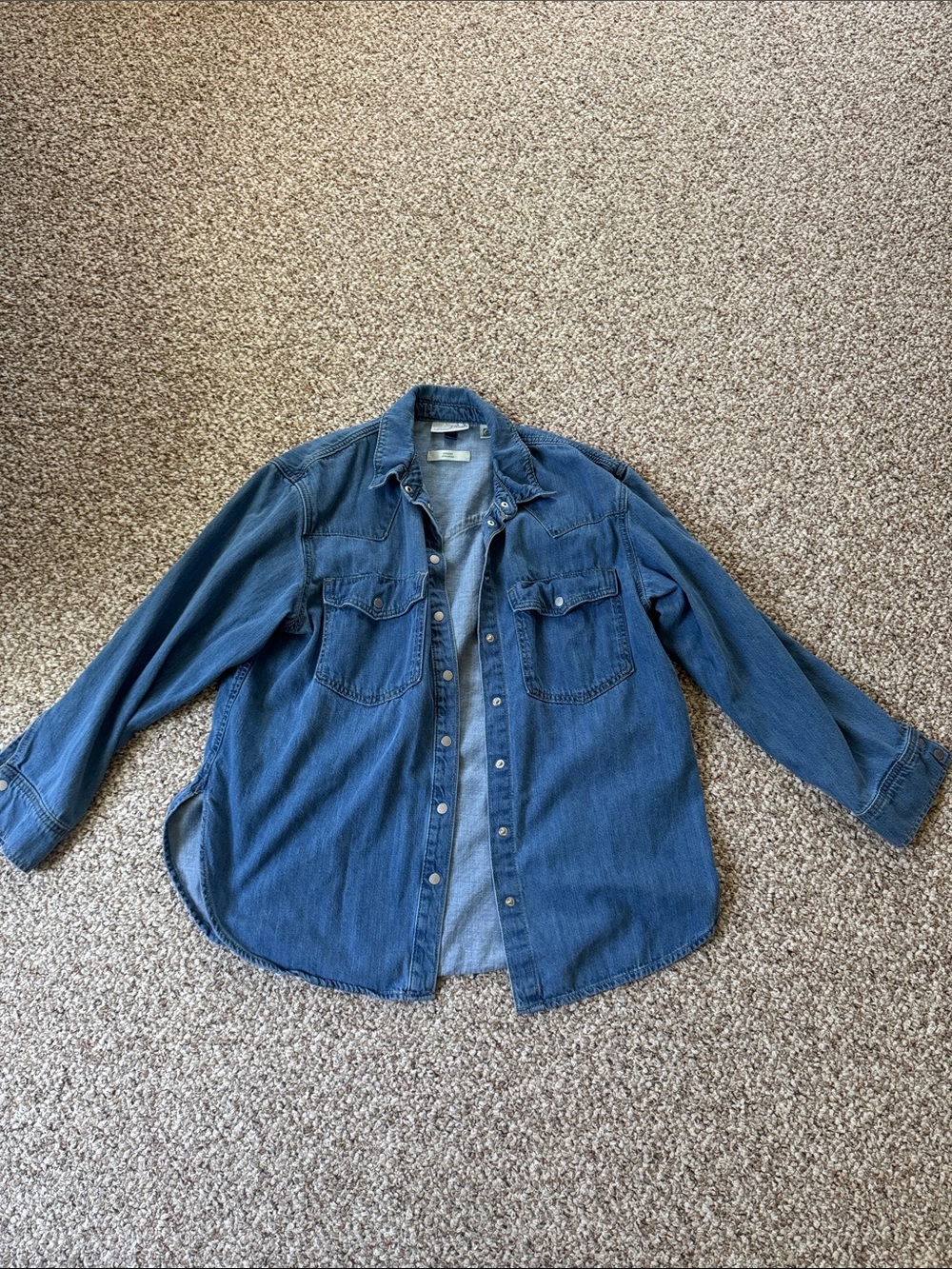 Chessy style heavyweight oversized denim button down